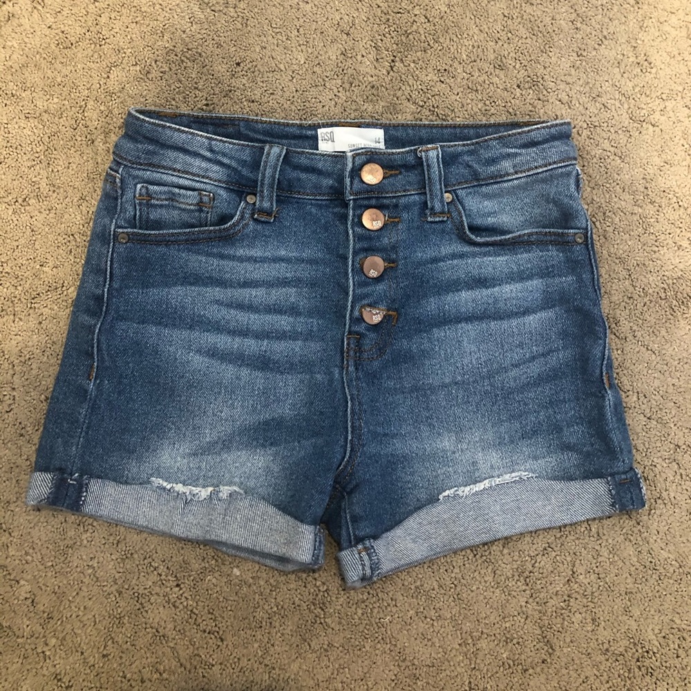 Tilly’s RSQ Button Cuffed Jean Denim Shorts